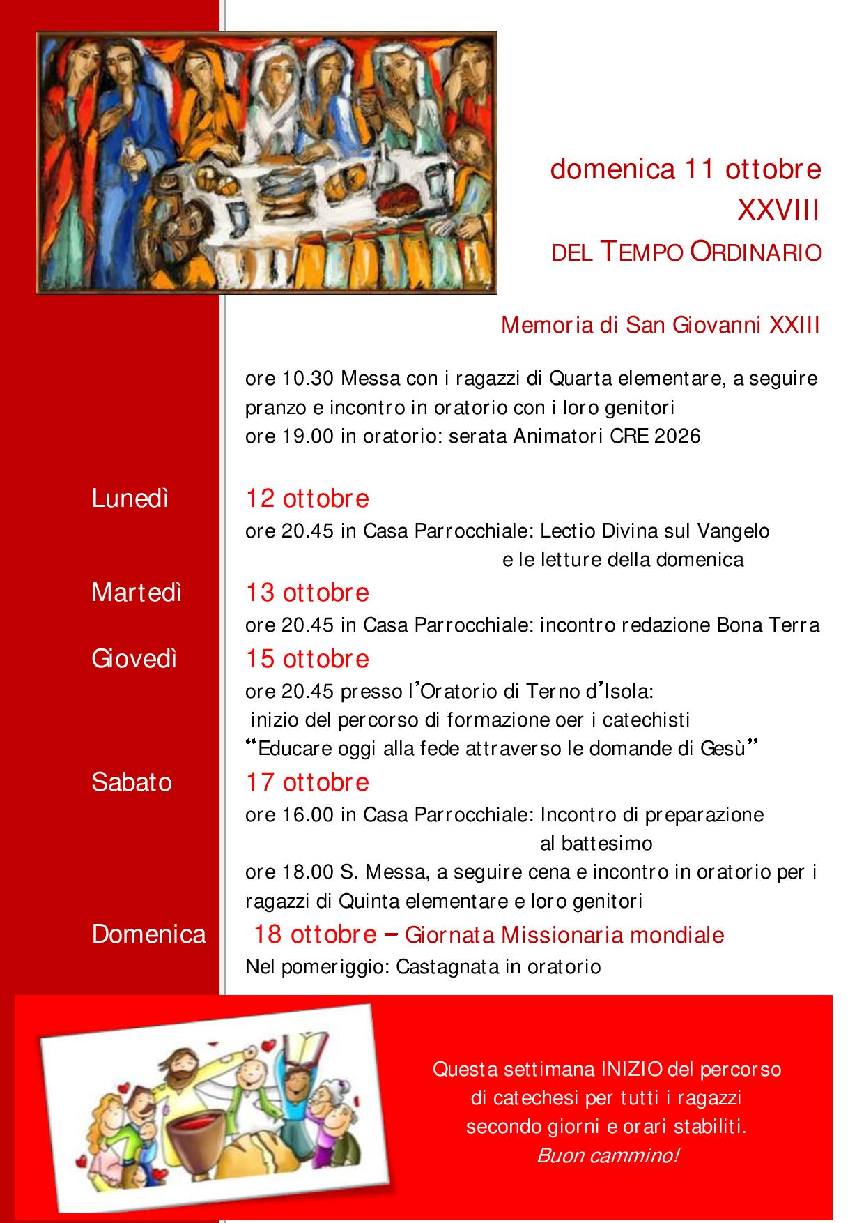 11 ottobre 2026