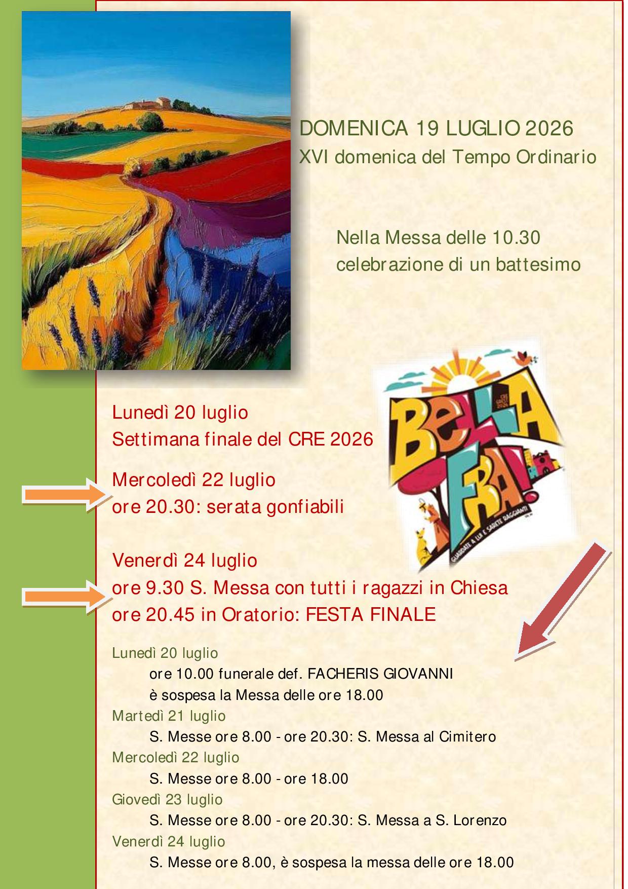 19 luglio 2026