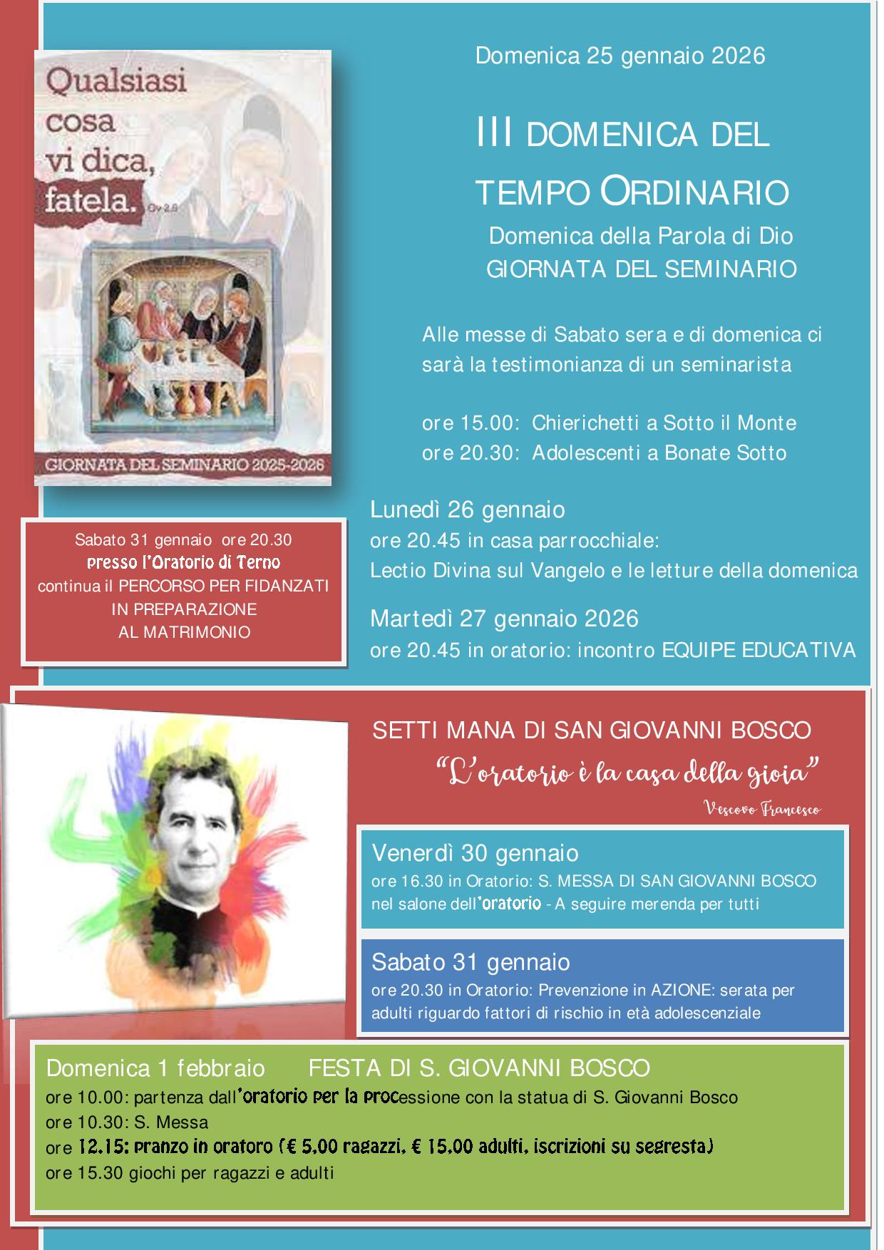 25 gennaio 2026