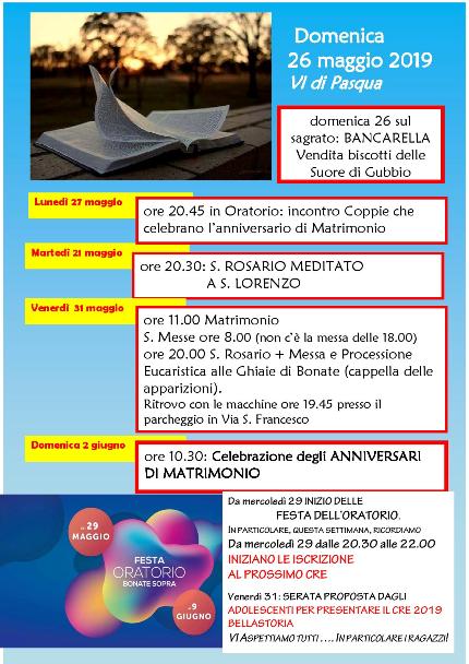 26 maggio 2019